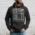 Apple Pie Nutrition Facts Funny Thanksgiving Christmas Men Hoodie Graphic Print Hooded Sweatshirt Gifts for Him