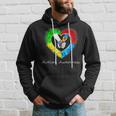 Autism Awareness Hands In Heart Puzzle Pieces Hoodie Gifts for Him