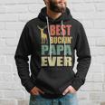 Best Buckin Papa Ever Fathers Day Gifts Vintage Deer Hoodie Gifts for Him