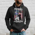 Best Pitbull Dad Ever American Flag 4Th Of July Gift For Mens Hoodie Gifts for Him