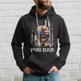 Best Pug Dad Ever American Flag Dog Lover Gift For Mens Hoodie Gifts for Him