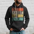Best Rabbit Dad Ever Funny Rabbits Men Father Vintage Hoodie Gifts for Him