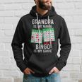 Bingo Lover Gifts Grandpa Is My Name Bingo Is My Game Hoodie Gifts for Him