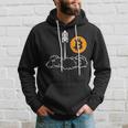 Bitcoin To The Moon Rocket Space Shuttle Hodl Pun Hoodie Gifts for Him