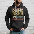 Black Mouth Cur Dad Drink Beer Hang With Dog Funny Vintage Hoodie Gifts for Him