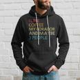 Borador Dog Owner Coffee Lovers Funny Quote Vintage Retro Hoodie Gifts for Him