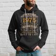Born In March 1975 Vintage 47Th Birthday 47 Years Old Hoodie Gifts for Him