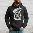 Bunny Illustration With Quote Follow The White Rabbit Hoodie Gifts for Him