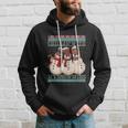 Chillin With My Snowmies Ugly Christmas Snow Gift Black Hoodie Gifts for Him