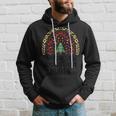 Christmas Medical Assistant Nurse Leopard Rainbow Christmas Men Hoodie Graphic Print Hooded Sweatshirt Gifts for Him