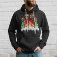 Christmas Santa Paws Dog Paws Beagle Dog Lover In Xmas Men Hoodie Graphic Print Hooded Sweatshirt Gifts for Him