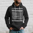 Cranberry Sauce Nutritional Facts Funny Thanksgiving Hoodie Gifts for Him