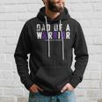 Crohns Disease Awareness Dad Of A Warrior Vintage Hoodie Gifts for Him