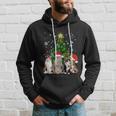 Cute Cat Christmas Tree Cat Lover Xmas Cat Mom Gift Hoodie Gifts for Him