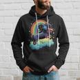 Dachshund Unicorn On Rainbow Unicorn Dachshund Hoodie Gifts for Him