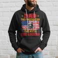 Dad The Firefighter The Myth The Legend American Flag Hoodie Gifts for Him