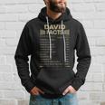 David Name Gift David Facts Hoodie Gifts for Him