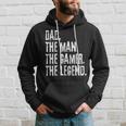Distressed Dad The Man The Gamer The Legend Fathers Day Hoodie Gifts for Him