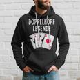 Doppelkopf Legende Spielkarten Hoodie Geschenke für Ihn