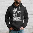Eat Tacos Pet Dogs Tacos And Wigglebutts Retro Hoodie Gifts for Him