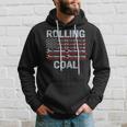 Fathers Day Diesel Car Mechanic Dad Rolling Coal Usa Flag Hoodie Gifts for Him