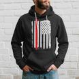 Firefighter Thin Red Line Amercian Flag | Usa Hoodie Gifts for Him