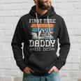 First Time Dad Est 2021 Gift New Dad Retro Vintage Colors Hoodie Gifts for Him