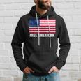 Free American Usa Flag Support America Military Veteran Hoodie Gifts for Him