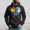 Free Dad HugsPride Gift Lgbt Rainbow Flag Family Gift For Mens Hoodie Gifts for Him