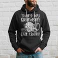 Funny Football Grandma Grandpa Thats My Grandson Out There Hoodie Gifts for Him