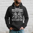 Funny Mechanic For Men Dad Car Auto Diesel Automobile Garage Men Hoodie Graphic Print Hooded Sweatshirt Gifts for Him