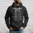 Funny Mechanic Or Contractor Hourly Rate Labor Rates Hoodie Gifts for Him