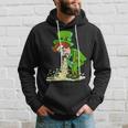 Funny St Patricks Day Leprechaun Shamrock Pattys Day Party Hoodie Gifts for Him