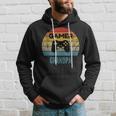 Gamer Grandpa Vintage 60S 70S Console Controller Graphic Hoodie Gifts for Him