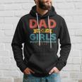 Girl Dad Outnumbered Fathers Day From Wife Daughter Vintage Hoodie Gifts for Him
