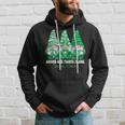 Glaucoma Awareness Month Green Ribbon Gnomies Support Hoodie Gifts for Him