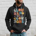 Glow Hard Or Glow Home Groovy Theme 90S 80S Party Lover Hoodie Gifts for Him
