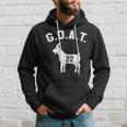 Goat Number 22 Greatest Of All Time Dad Joke Hoodie Gifts for Him