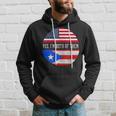 Half American Half Puerto Rican Usa Flag Puerto Rico Dna Hoodie Gifts for Him