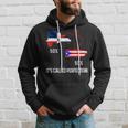 Half Puerto Rican Half Dominican Flag Map Combined Pr Rd Hoodie Gifts for Him