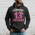 Happy 13Th Birthday Decoration 13 Years Old Nager Girls Hoodie Gifts for Him