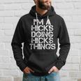 Hicks Funny Surname Family Tree Birthday Reunion Gift Idea Hoodie Gifts for Him