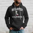 Hollister California Ca State Flag Vintage Athletic Style Hoodie Gifts for Him