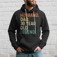 Husband Dad 30 Year Old Legend 30Th Birthday Retro Vintage Hoodie Gifts for Him