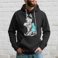Husky Tattoo I Love Dad Funny Fathers Day Gifts Hoodie Gifts for Him