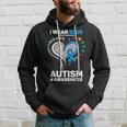 I Wear Blue For My Daughter Autism Mom Dad Autism Awareness Hoodie Gifts for Him