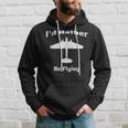 Id Rather Be Flying Vintage Military Airplane Silhouette Hoodie Gifts for Him