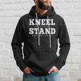 Kneel To Honor Stand For Respect Military Veteran Men Hoodie Graphic Print Hooded Sweatshirt Gifts for Him