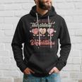Labor And Delivery Tech L&D Valentines Day Groovy Heart Hoodie Gifts for Him