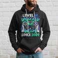 Level 14 Unlocked Awesome Since 2009 14Th Birthday Gaming Hoodie Gifts for Him